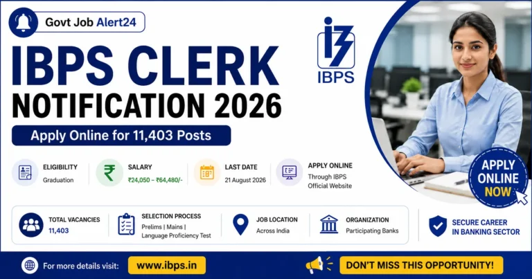 IBPS Clerk Notification 2026 Out